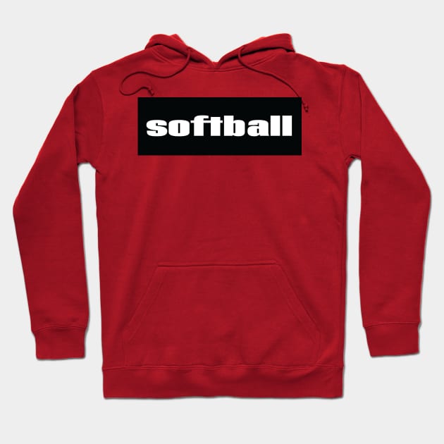 Softball Hoodie by ProjectX23Red